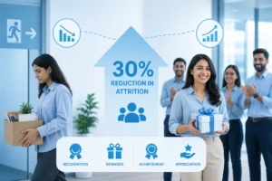 How Better Rewards Programs Helped Companies Reduce Attrition by 30% Two companies offer similar salaries, hire from the same talent pool, and compete in the same market. Yet one struggles with constant employee turnover, while the other retains its people and continues to grow. The key difference is not pay. It is how employees feel valued between paydays. Research shows that organisations with effective employee recognition programs experience about 31% lower voluntary turnover. Employees who feel regularly recognised are also 45% less likely to leave after two years. Since replacing an employee can cost up to twice their annual salary, reducing attrition is not just an HR goal. It is a major business advantage. So, how do rewards and recognition programs make such a significant impact? The answer goes beyond spending more money. This article explores why employees leave, how meaningful recognition improves their experience, and how a well-designed employee rewards and recognition program helps organisations retain talent while delivering measurable business results. Why People Really Leave Many employees do not leave because of salary alone. They leave because they feel their efforts are not noticed or appreciated. When employees feel valued, they are more likely to stay and stay engaged. Key reasons employees leave: ● They do not feel recognised for their work. ● Their extra effort goes unnoticed. ● They see little appreciation for their contributions. ● They do not feel connected to the organisation. ● They believe their growth and hard work are not valued. When these experiences continue over time, employees gradually lose motivation. By the time they receive a new job offer, they have often already decided to leave. A strong rewards and recognition program helps prevent this by making employees feel seen, appreciated, and motivated before they start looking elsewhere. The Evidence Behind Better Employee Retention Research consistently shows that employee recognition has a direct impact on retention. Employees who feel appreciated are more engaged, less likely to look for new jobs, and more likely to stay with their organisation. Research Finding Business Impact Organisations with strong recognition programs see 31% lower voluntary turnover. Fewer employees leave, reducing hiring and training costs. Recognised employees are 45% less likely to leave within two years. Regular appreciation builds long-term loyalty. Recognised employees are 63% less likely to search for a new job. Employees are more satisfied and committed to their roles. Only 22% of employees feel they receive enough recognition. Most organisations have a significant opportunity to improve retention. Replacing an employee can cost up to 200% of their annual salary. Every employee retained helps protect business resources and productivity. Together, these findings show that recognition is more than a workplace perk. It is a practical strategy that helps organisations improve employee retention, reduce turnover costs, and build a more committed workforce. The 5 Step Plan That Actually Cuts Attrition Knowing that recognition works is one thing. Actually building a program that moves the number is another. Here is the practical playbook that the companies with the best results tend to follow. None of these steps is expensive, and each one targets a specific reason people walk out. Step 1: Catch People Doing Things Right, Fast The first fix is speed. Stop saving appreciation for the annual review. The moment someone closes a tough deal, helps a teammate, or fixes a problem nobody noticed, acknowledge it that same week. A quick, specific thank you within days lands ten times harder than a polished award months later. Set a simple rule for managers: if you spot good work, recognise it before the week ends. This single habit closes the gap where most motivation quietly leaks away. Step 2: Let Everyone Recognise Everyone Managers only see a slice of what happens. The real work, the quiet save, and the late-night help are most often witnessed by peers. So open the doors. Let colleagues give each other shout-outs through a shared channel or a simple employee rewards platform, not just leaders handing out recognition downward. Peer-to-peer appreciation surfaces the hidden contributors your org chart never shows, and it spreads good feeling far wider than any management team could alone. Step 3: Give People Rewards They Actually Want A reward that the person does not value is a wasted reward. One employee wants a public mention, another would cringe at it and prefer a quiet voucher to spend on their family. The fix is a choice. Replace the fixed hamper and the generic mug with a flexible menu where people pick what means something to them. When a reward feels personal, it carries emotional weight, and emotional weight is exactly what makes someone want to stay. Step 4: Make Giving Recognition Effortless If recognition takes five clicks and a separate login, it simply will not happen. Friction is the silent killer of every good intention. Build recognition into the tools people already use every day, so giving a reward takes seconds, not effort. Behind the scenes, steady employee reward management keeps the rhythm going, tracks what is working, and stops the program from fading into silence after the launch month. Easy and consistent are what turn a one-off campaign into a lasting culture. Step 5: Ask, Then Adjust The smartest companies do not guess what their people want. They ask. A short pulse survey every quarter reveals whether recognition is landing, who feels overlooked, and which rewards people actually care about. Then they act on it. This simple loop of ask, listen, and adjust keeps the program honest and shows employees that their voice changes things, which is itself one of the strongest reasons to stay. Run these five steps together, and the effect compounds. Each one removes a different reason people leave, and stacked on top of each other, they are what bends a 20% attrition rate down toward 14, a real-world cut of around 30%. It is not the size of the budget that delivers this. It is the discipline of consistently doing all five. Choosing the Right Foundation A strong outcome depends on a strong foundation. The best employee rewards programs are not built on spreadsheets and ad hoc gift cards. They run on a platform that makes recognition fast, flexible, and visible across the organisation, with a reward catalogue people genuinely want and reporting that lets leaders see what is working. The right system removes friction for managers, gives employees real choice, and turns scattered goodwill into a measurable retention strategy. This is where a dedicated loyalty and rewards platform earns its place. By unifying recognition, flexible reward redemption, and tracking in one place, a platform like Rucards gives companies the practical tools to close the recognition gap and capture the retention gains that follow. The Takeaway for Leaders A 30% cut in attrition does not come from paying more. It comes from making people feel that their work is seen, valued, and worth staying for. The research is unusually consistent on this point, and the financial logic is hard to argue with. Companies that recognise their people early, often, specifically, and on the employee's own terms keep more of them, and the savings compound year after year. The opportunity is sitting in the recognition gap that most organisations have simply never bothered to close. Wrapping Up Employee attrition is not just an HR challenge; it directly affects productivity, team morale, and business costs. While competitive salaries matter, they are rarely the only reason employees choose to stay. A well-designed employee rewards and recognition program helps employees feel appreciated, motivated, and connected to the organisation. By consistently recognising achievements, offering meaningful rewards, and making appreciation part of everyday work, businesses can improve employee engagement and significantly reduce turnover. Investing in the right employee rewards platform not only strengthens workplace culture but also delivers measurable long-term business value through higher retention and lower hiring costs. Frequently Asked Questions (FAQs) 1. How do rewards and recognition programs reduce employee attrition? Rewards and recognition programs make employees feel valued for their contributions. When employees receive regular appreciation for their work, they are more engaged, motivated, and less likely to look for opportunities elsewhere, helping organisations improve employee retention. 2. What makes an effective employee rewards and recognition program? An effective program offers timely recognition, meaningful rewards, peer-to-peer appreciation, and personalised reward options. It should also be easy to use and supported by a platform that helps managers recognise employees consistently. 3. Are employee rewards only about monetary incentives? No. While gift cards and bonuses are appreciated, recognition does not always have to be financial. Public appreciation, personalised thank-you messages, career development opportunities, flexible benefits, and additional time off can also make employees feel valued. 4. How often should employees be recognised? Recognition should be timely and consistent rather than limited to annual reviews. Acknowledging achievements soon after they happen creates a stronger impact and helps build a culture of appreciation throughout the year. Page Title How Rewards & Recognition Reduce Employee Attrition Meta Description Find out how effective employee rewards and recognition programs increase employee retention and reduce turnover by up to 30%.
